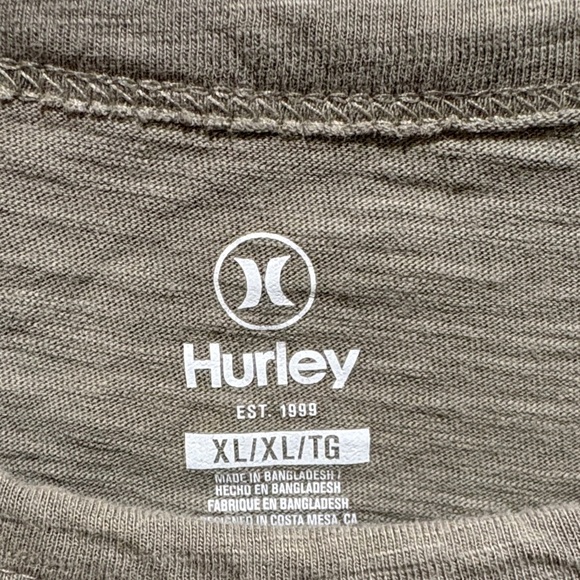 Hurley Men's Olive Graphic Tee - Picture 2 of 3